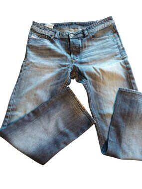 Diesel Viker Regular Straight Mens Blue Jeans W34 L30 Denim 1489